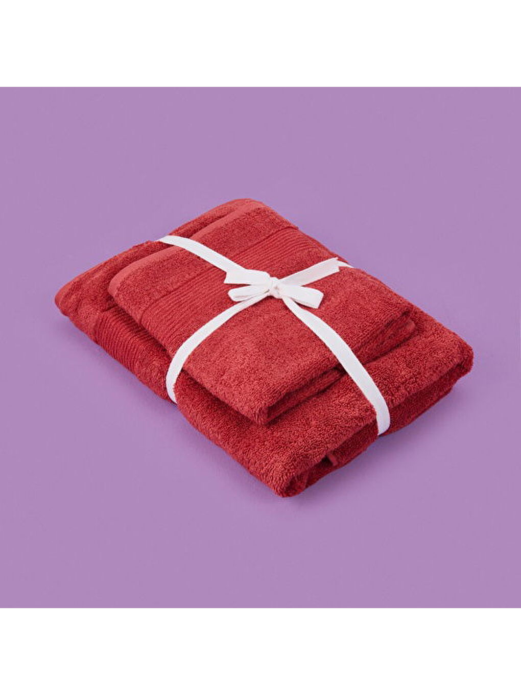 Evidea Pembe Soft Ella 2'li Hamam Seti - Gülkurusu - 50x70 cm + 70x140 cm - 1