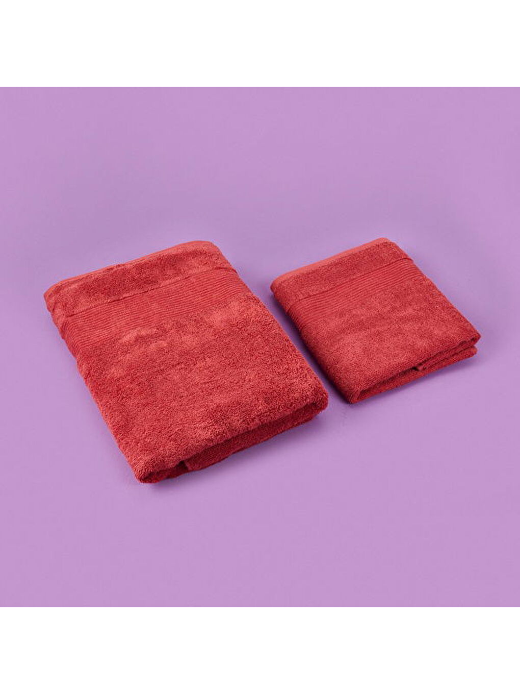 Evidea Pembe Soft Ella 2'li Hamam Seti - Gülkurusu - 50x70 cm + 70x140 cm - 3