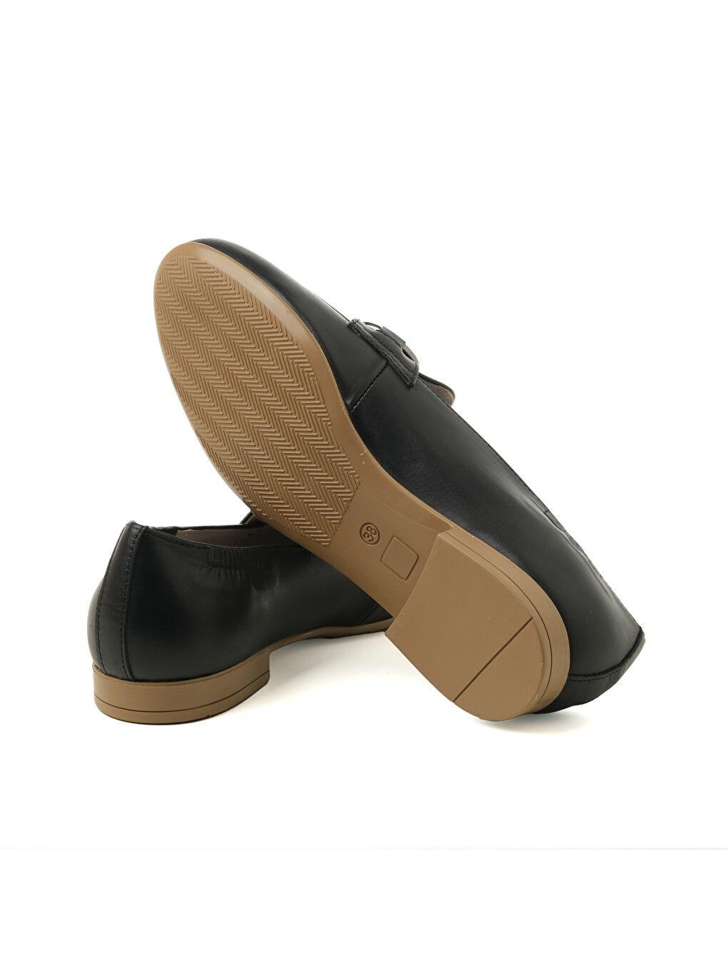 Siyah Kadın Oxford ( Klasik) 795233DP Vitello Nero-4