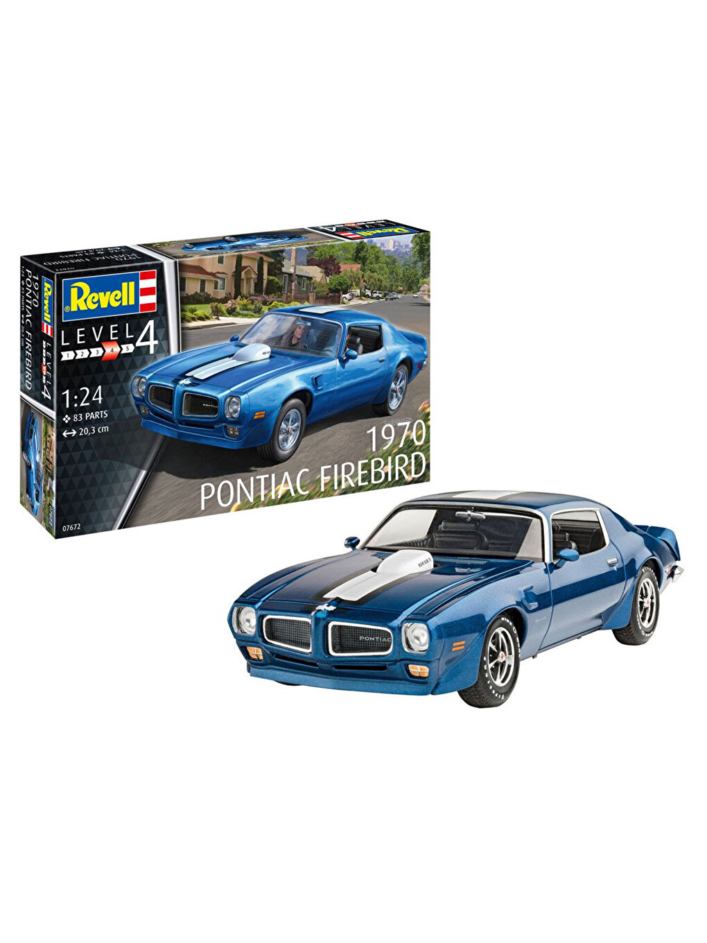 Revell Renksiz Maket Model Kit 1970 Pontiac 07672