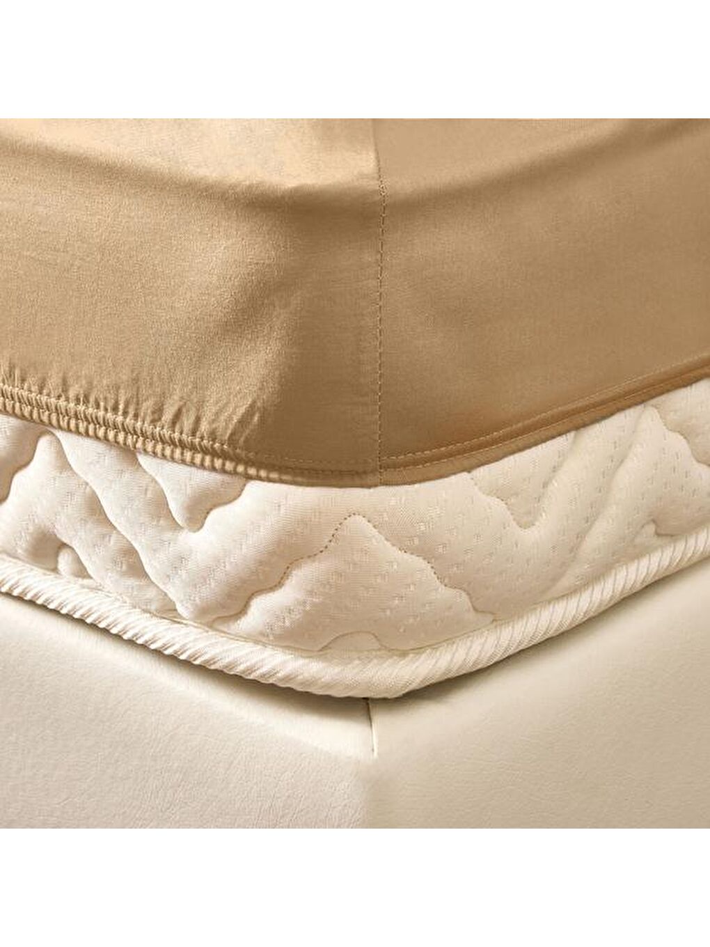 Soft Çift Kişilik Lastikli Çarşaf - Sütlü Kahverengi - 160x200 cm-1