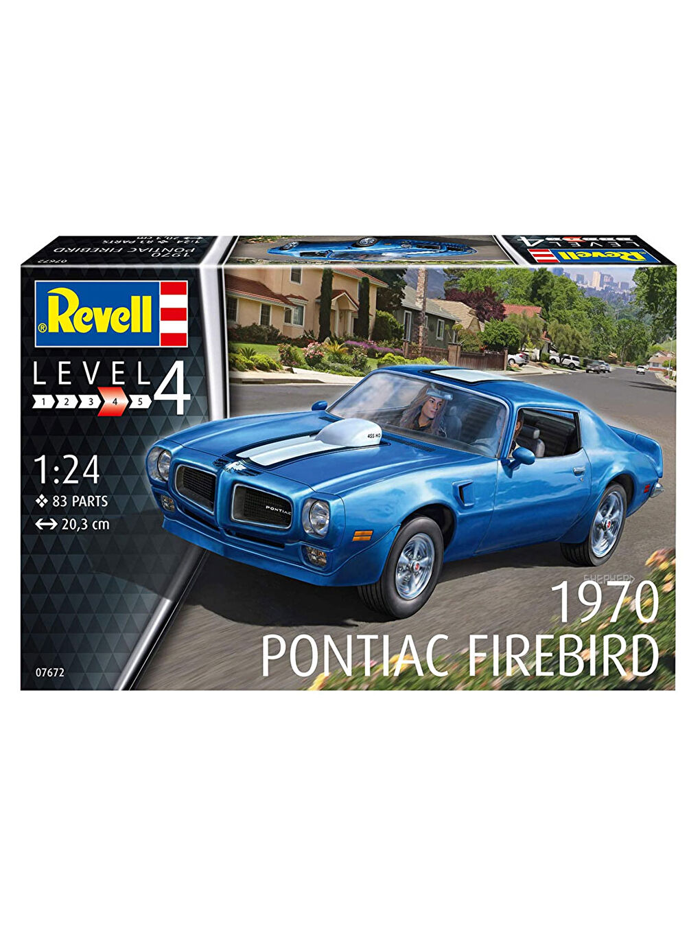 Revell Renksiz Maket Model Kit 1970 Pontiac 07672 - 7