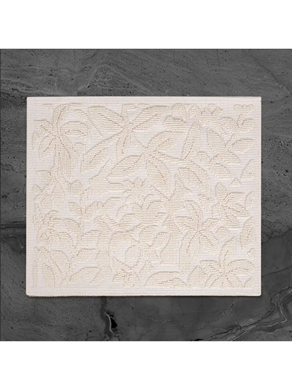 Soft Barg 2'li Banyo Paspası - Ekru - 60x100 cm + 50x60 cm-3