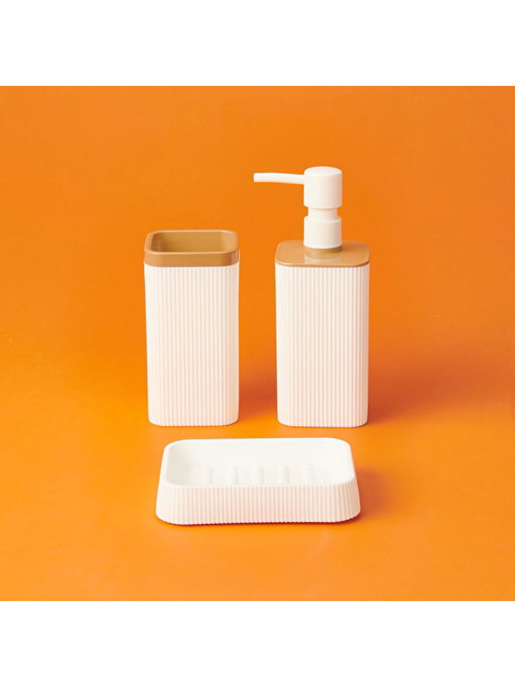 Bath Mina Due 5'li Banyo Seti - Beyaz-2