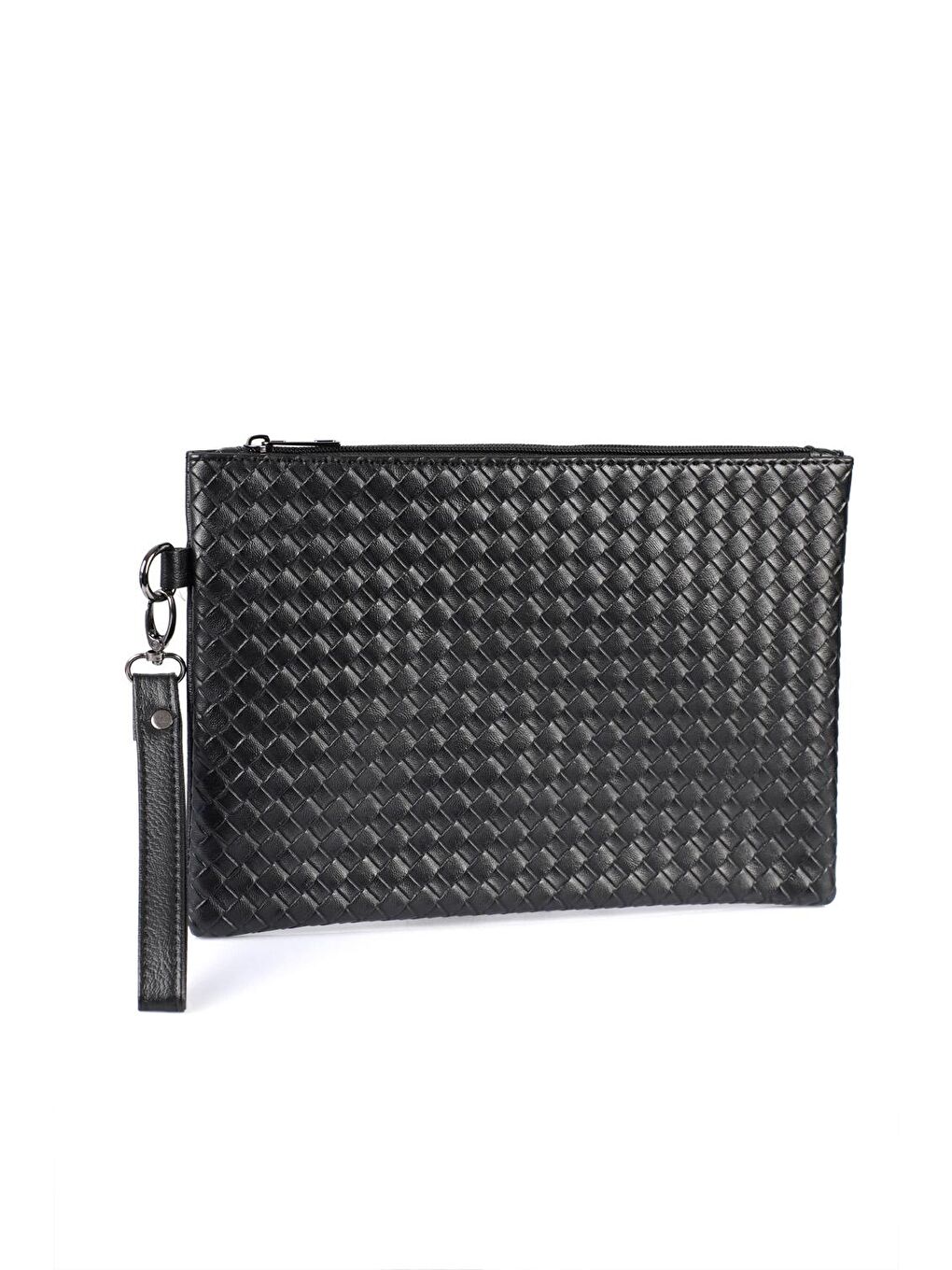 Capone Outfitters Siyah Örme Desenli Paris 222 Kadın Clutch Çanta