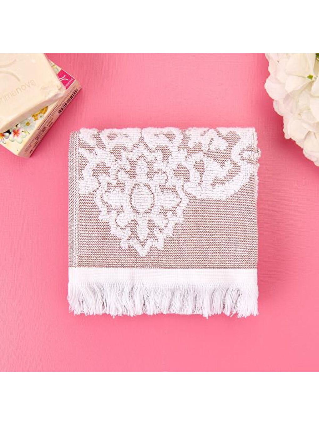 Soft Cant El Havlusu - Kahverengi - 30x50 cm