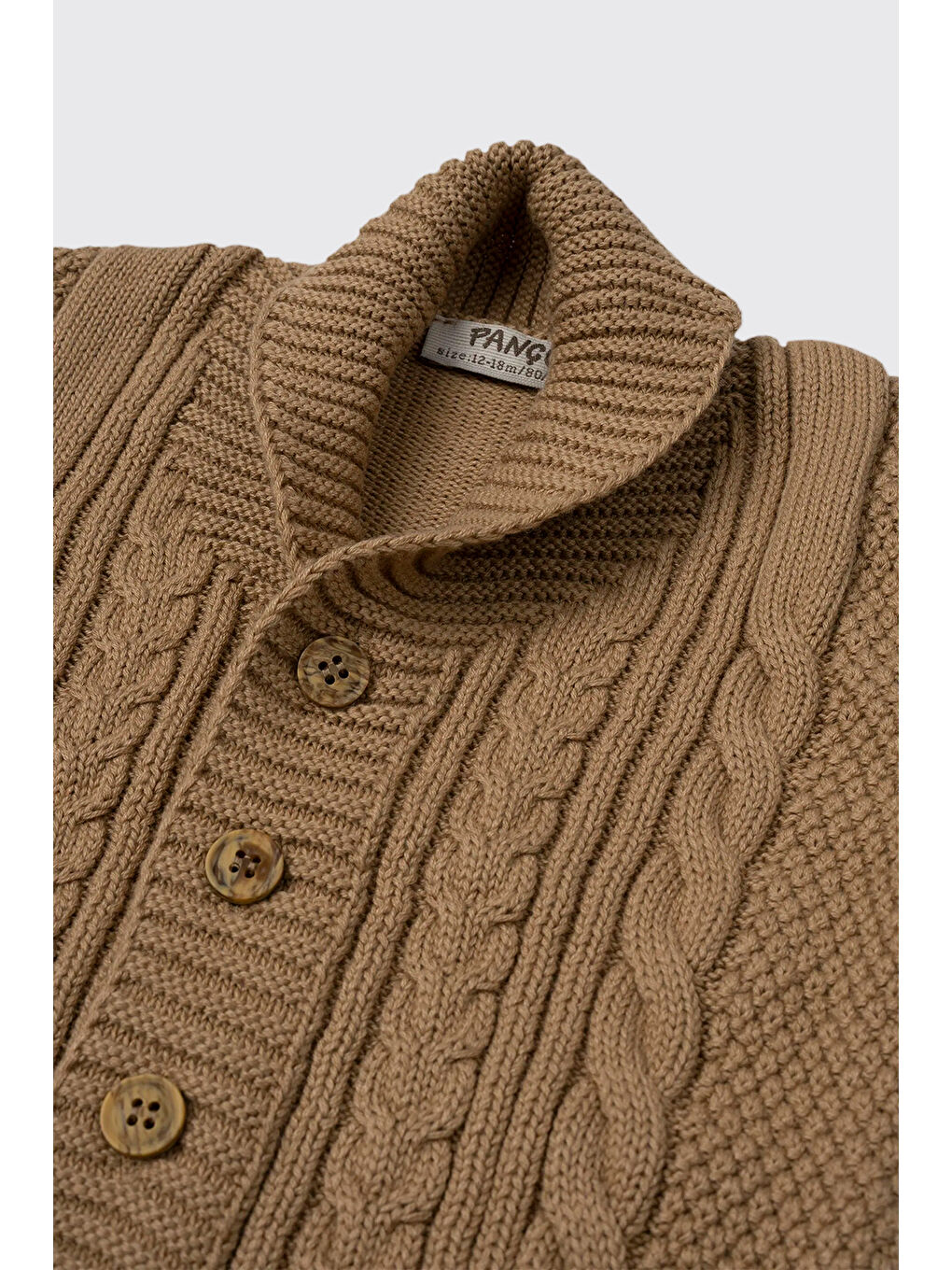 Erkek Bebek Bej Triko Hırka-2