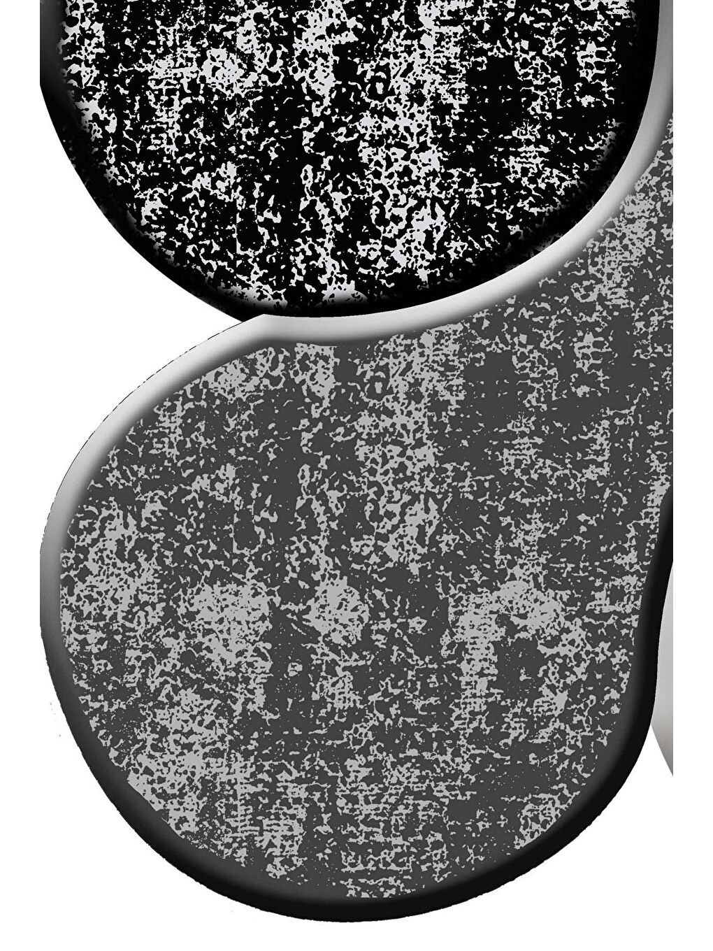 Karışık Dekoratif Özel Tasarım Yıkanabilir,İnce, Kaymaz Tabanlı, Modern Halı  80 x 150 cm-2