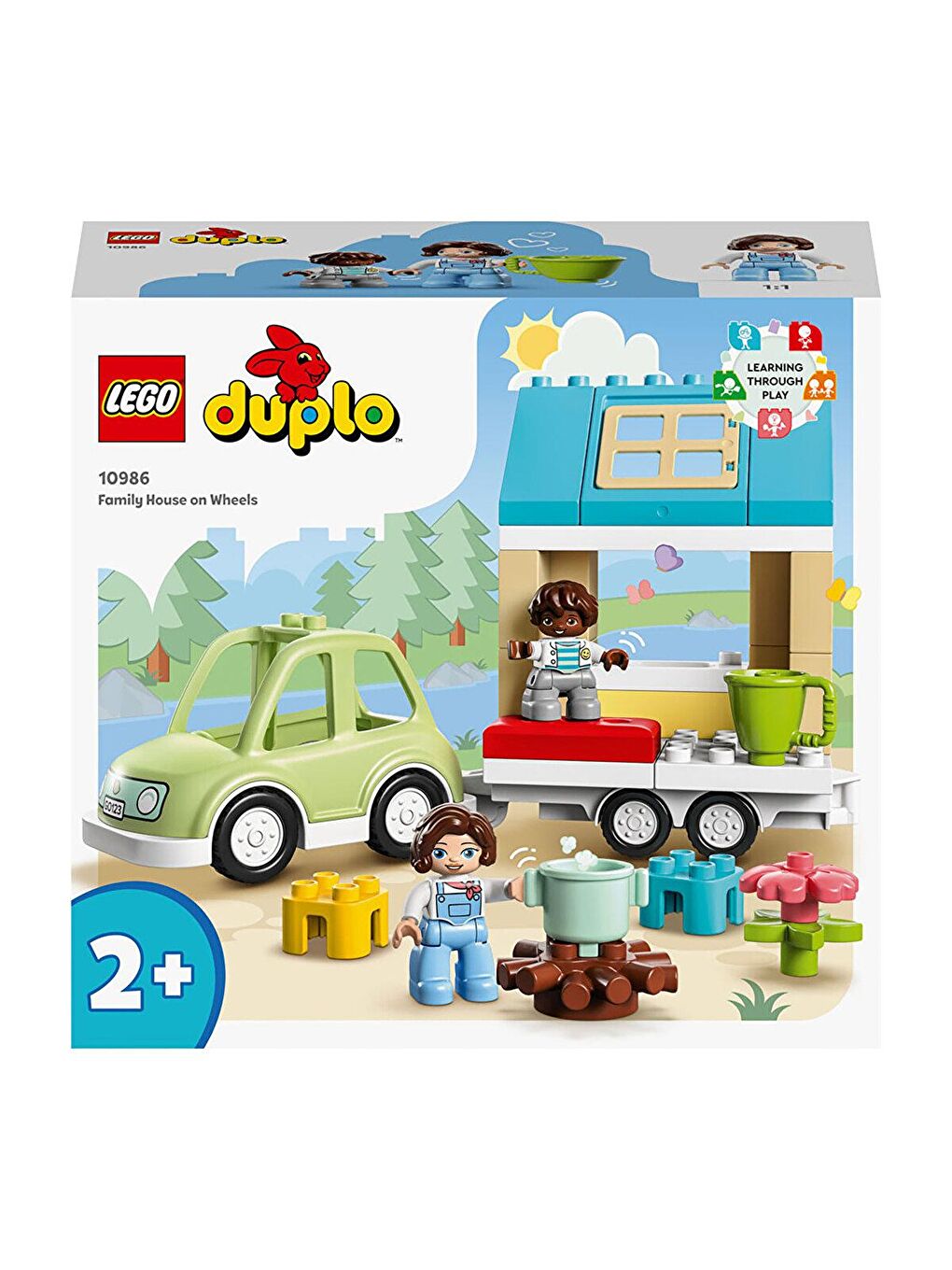 Lego Karışık ® DUPLO® Kasabası Tekerlekli Aile Evi 10986 Oyuncak Yapım Seti (31 Parça)