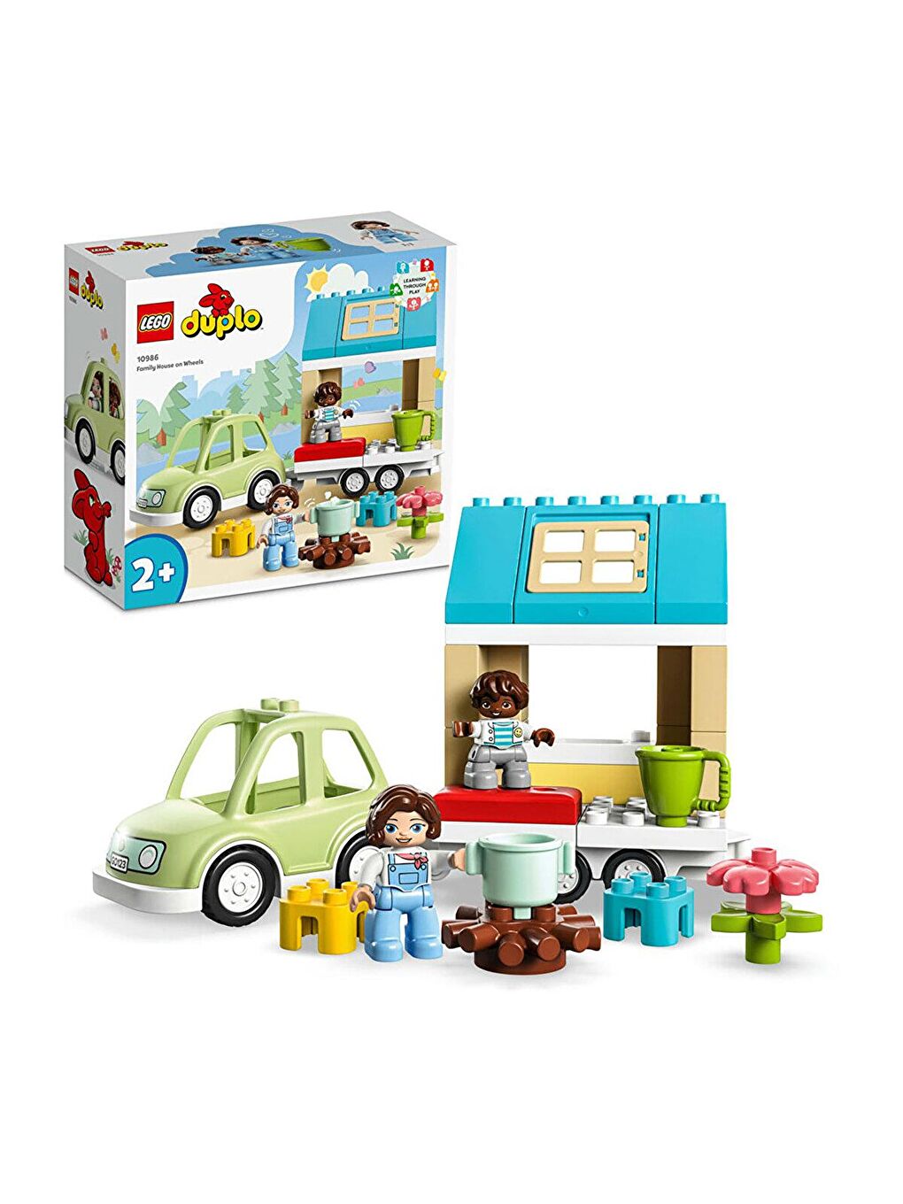 Lego Karışık ® DUPLO® Kasabası Tekerlekli Aile Evi 10986 Oyuncak Yapım Seti (31 Parça) - 1