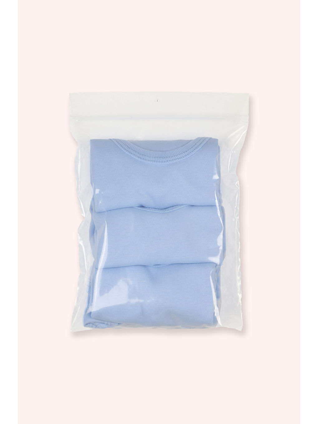 Yenidoğan Kısa Kollu Çıtçıtlı 3'lü Mavi Body-1