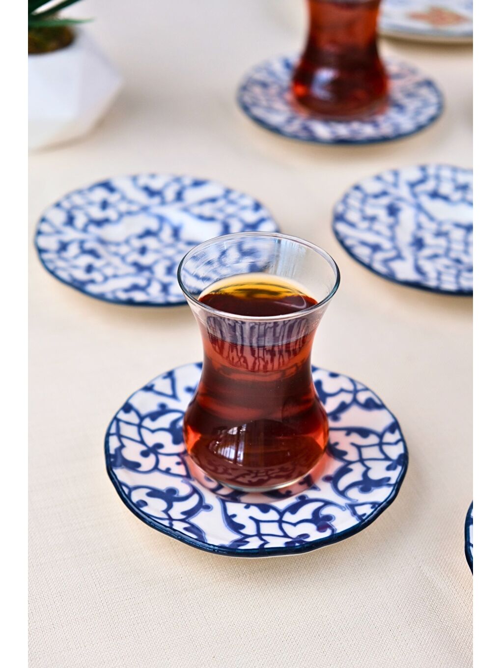 Mavi Porselen Mia Çay Tabak Takımı 12cm 6 Parça FLY6ÇTPRS1210-1