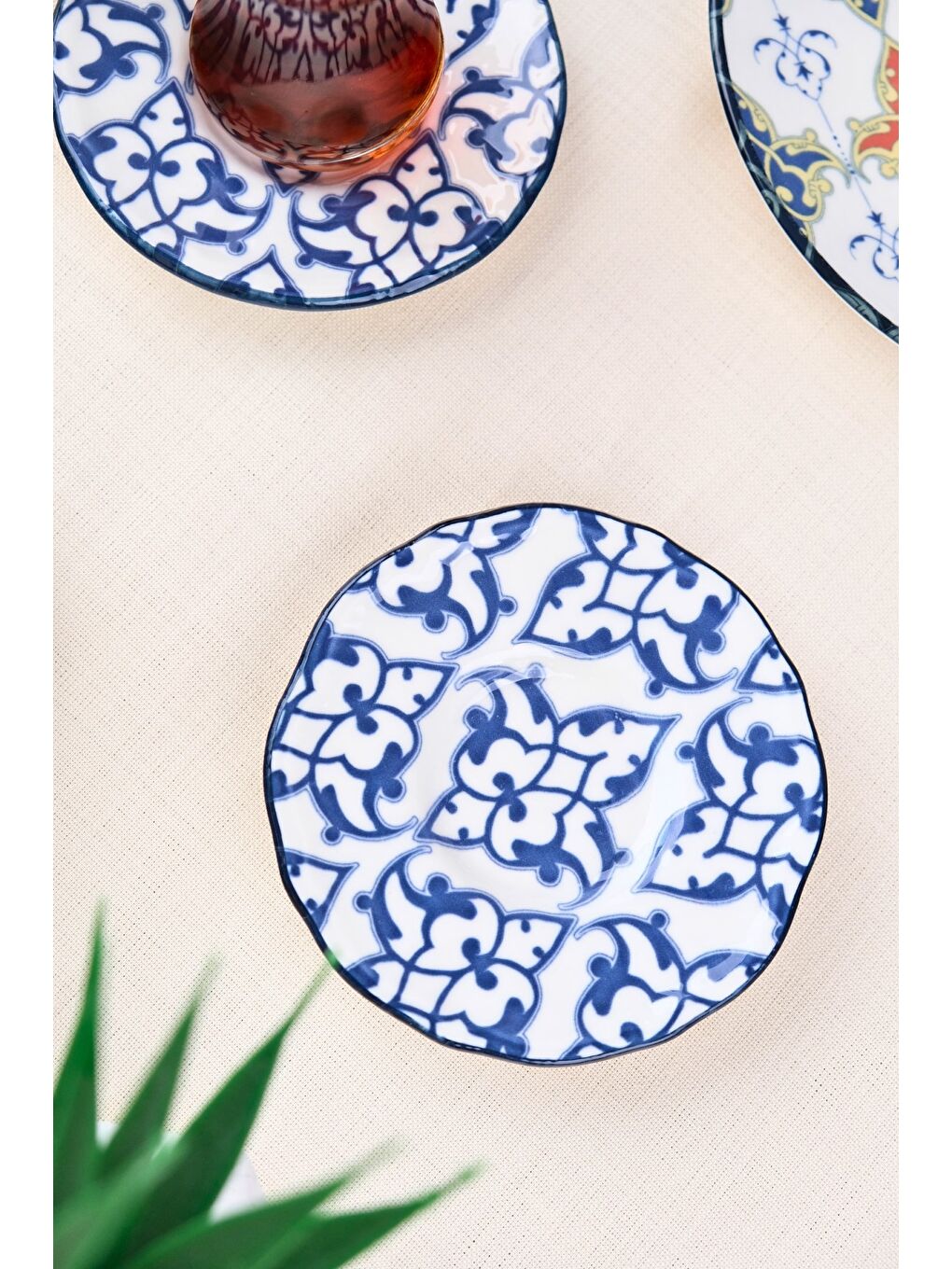 Mavi Porselen Mia Çay Tabak Takımı 12cm 6 Parça FLY6ÇTPRS1210-2