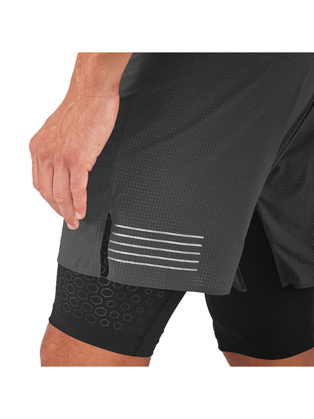 Gri EXO MOTION TW Erkek Şort-1