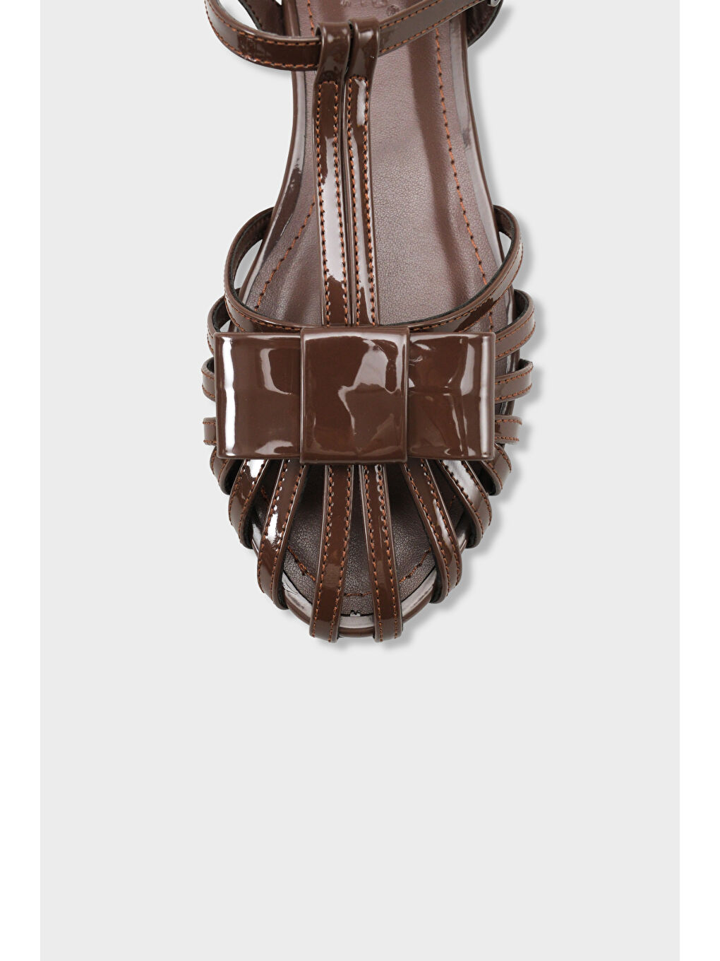 Kahverengi Amara Kafes Örgülü Kadın Babet-3