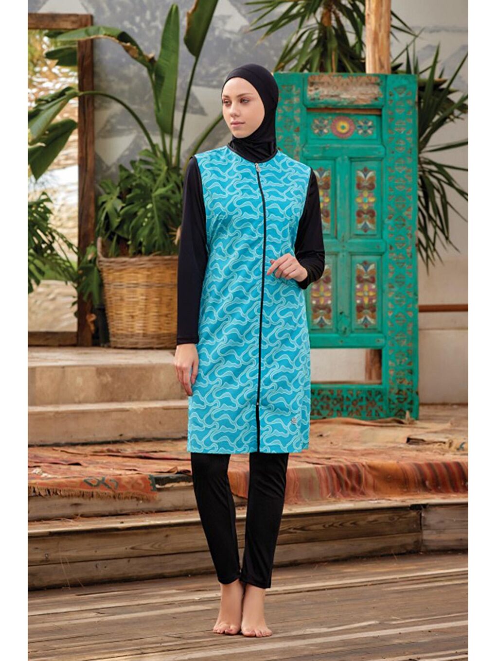 Tam Kapalı Tesettür Mayo Jaana 5 9050 Siyah