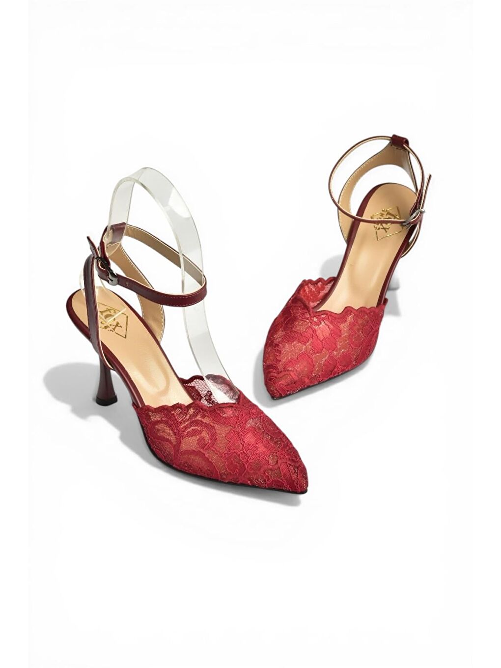 Bordo Kadın Topuklu Ayakkabı Y752044206-4