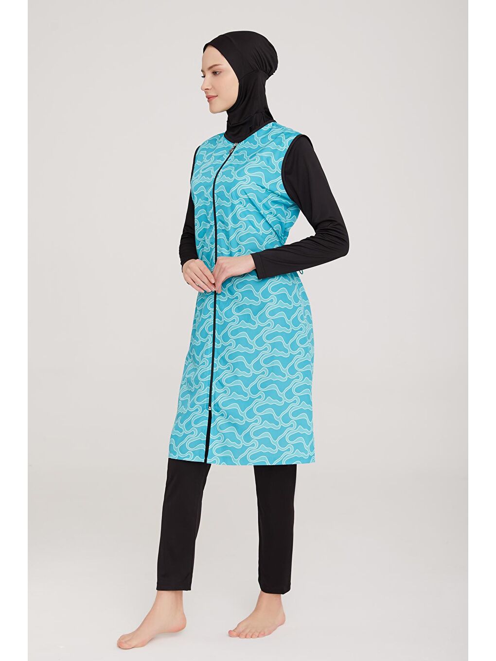 Tam Kapalı Tesettür Mayo Jaana 5 9050 Siyah-1