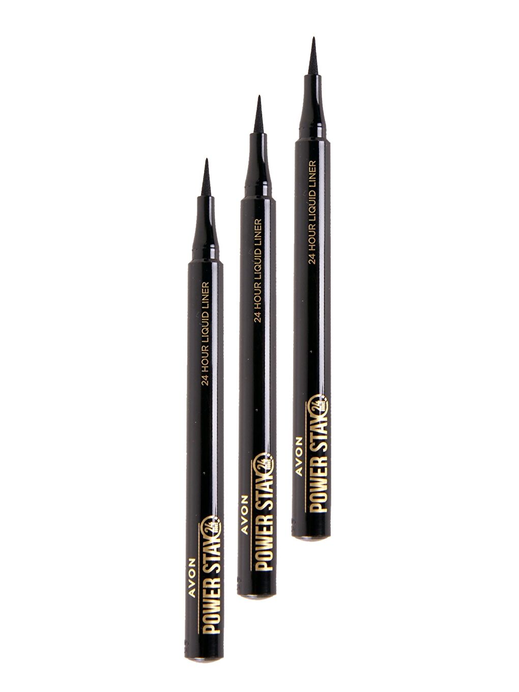 AVON Renksiz Power Stay Likit Liner Blackest Black 3'lü Set