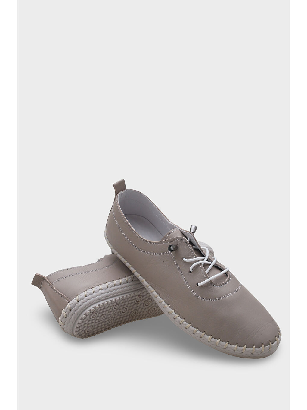 Kahverengi Fina Hakiki Deri Soft Konfor Tabanlı Kadın Sneaker-3