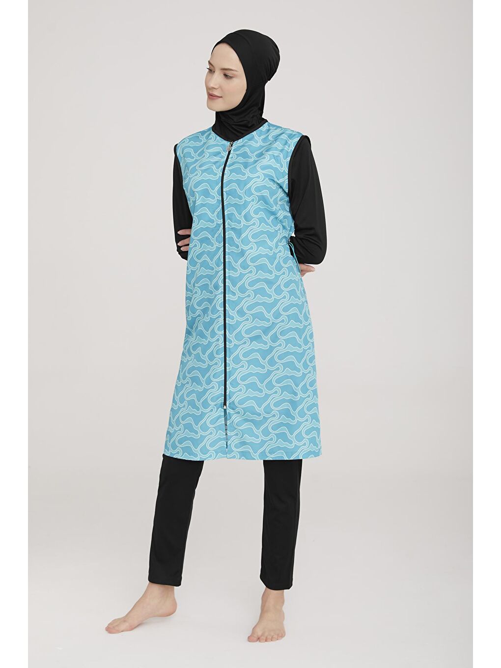 Tam Kapalı Tesettür Mayo Jaana 5 9050 Siyah-3