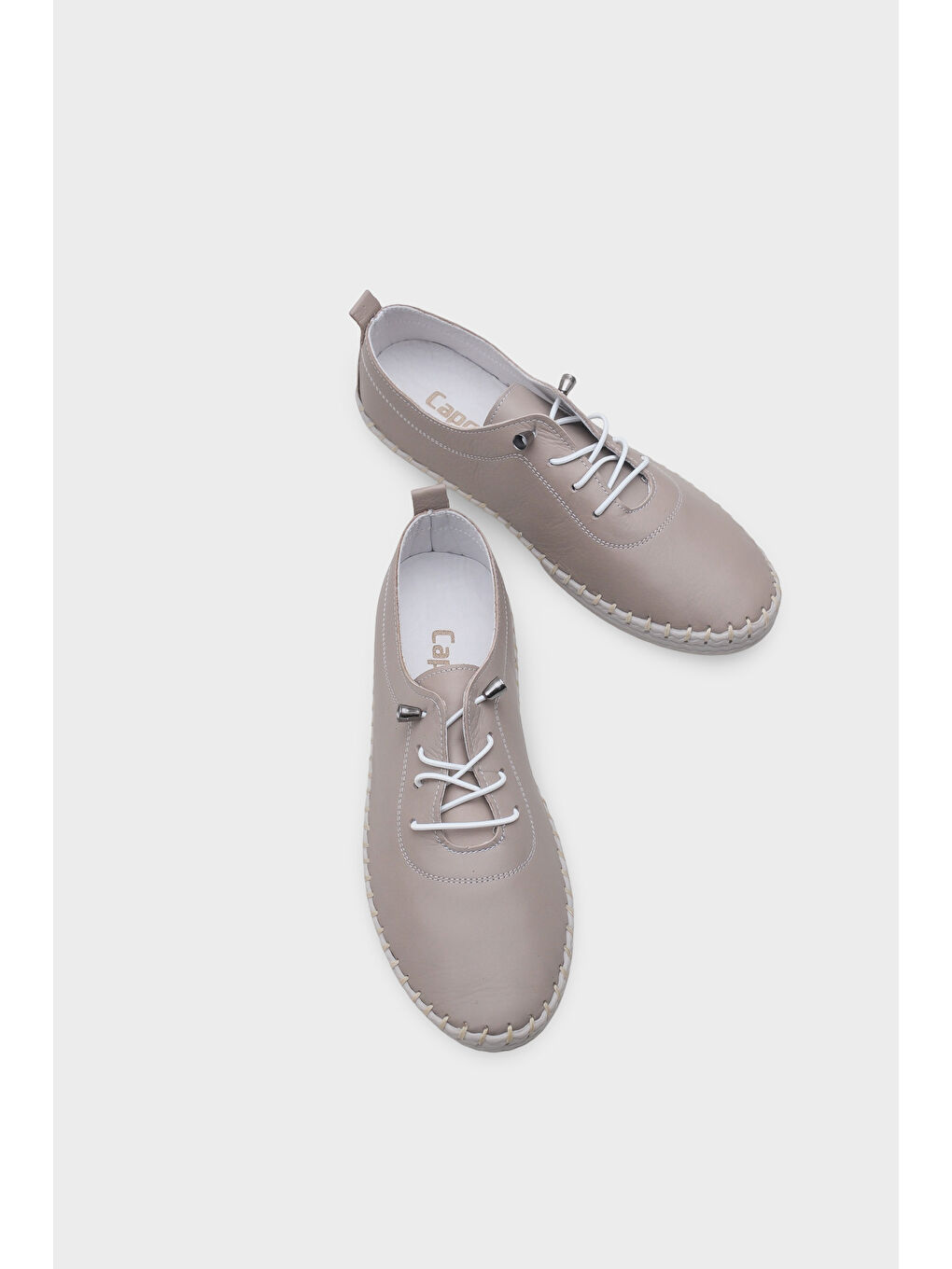 Kahverengi Fina Hakiki Deri Soft Konfor Tabanlı Kadın Sneaker-5