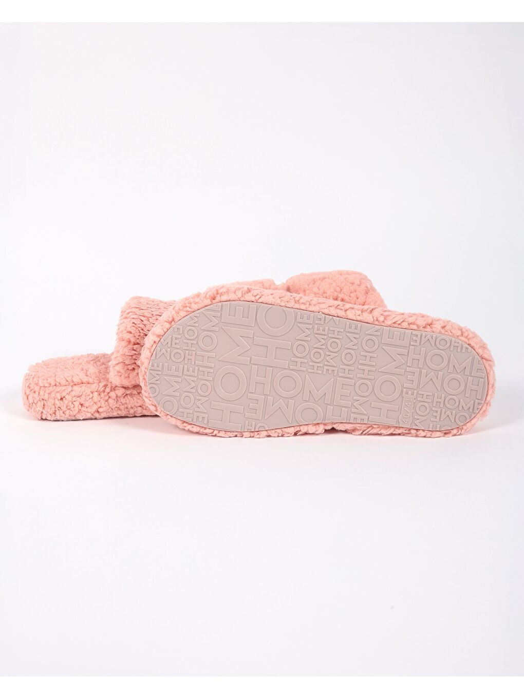 Pembe Kadın Tüylü Ayarlanabilir Ev Terliği - BAND-3