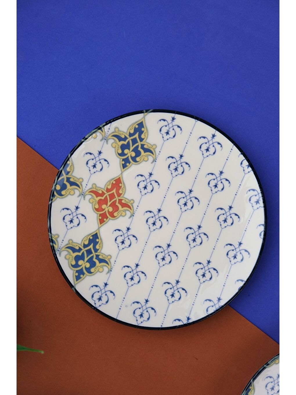 Mavi Porselen Audrey Pasta Takımı 20cm 4 Kişilik 4 Parça TVL4PTPRS1211-4