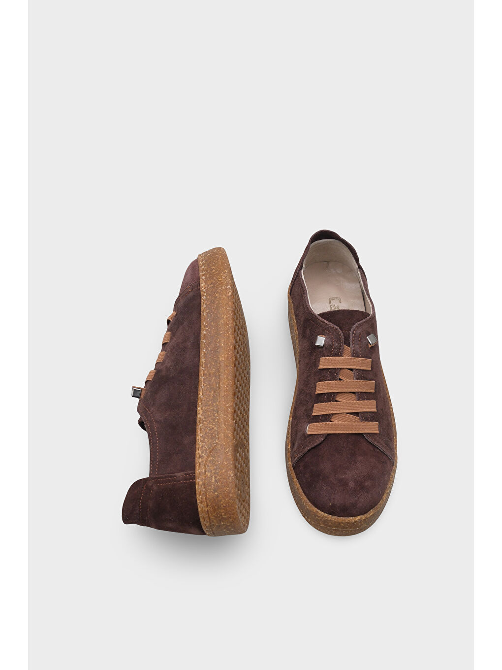 Kahverengi Matelda Hakiki Deri Süet Sneaker-4