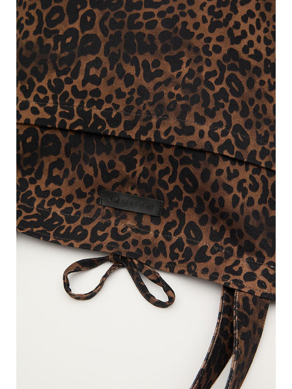 Desenli Kanvas Tote Çanta Kahverengi-2