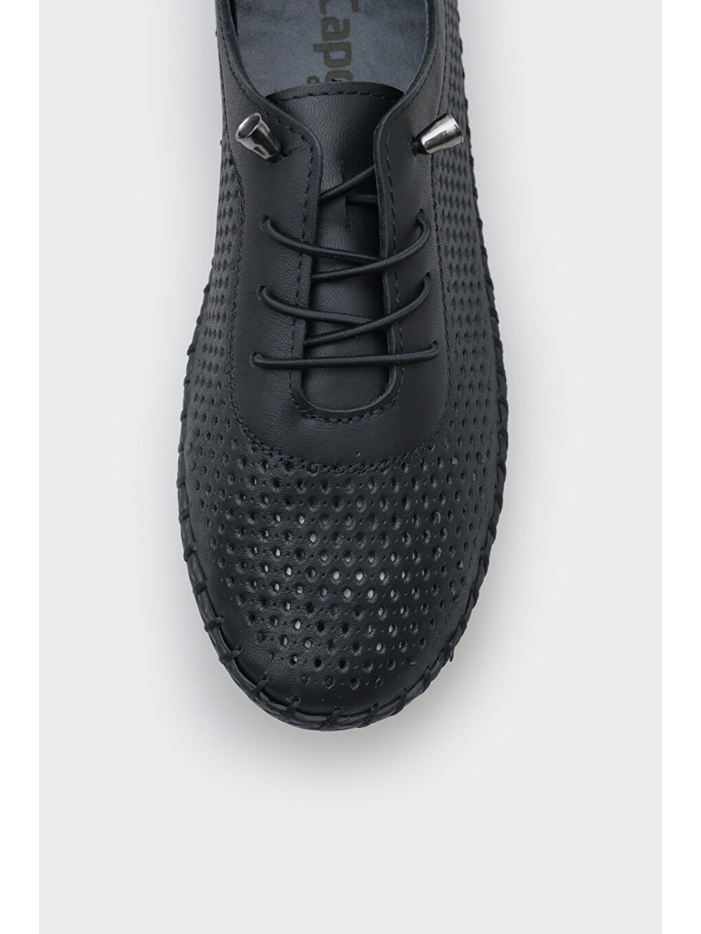 Siyah Rubia Hakiki Deri Soft Konfor Tabanlı Kadın Sneaker-2