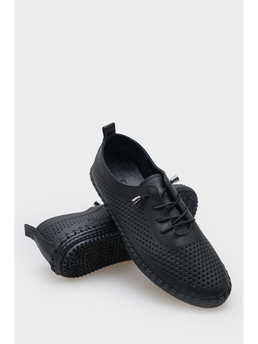 Siyah Rubia Hakiki Deri Soft Konfor Tabanlı Kadın Sneaker-3