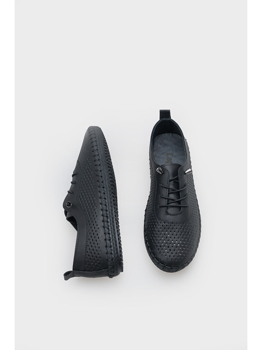 Siyah Rubia Hakiki Deri Soft Konfor Tabanlı Kadın Sneaker-4