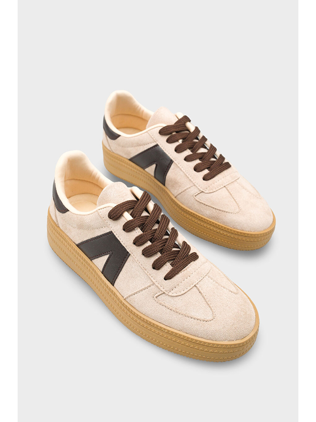 Bej Santa Kadın Spor Ayakkabı Snaeker-8