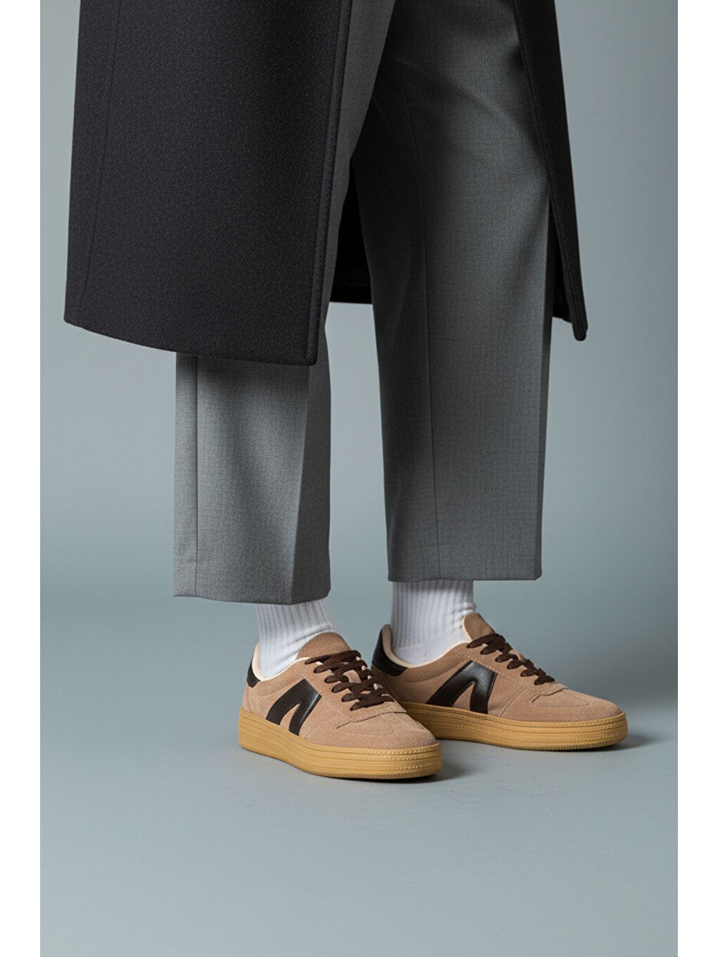 Bej Santa Kadın Spor Ayakkabı Snaeker-1