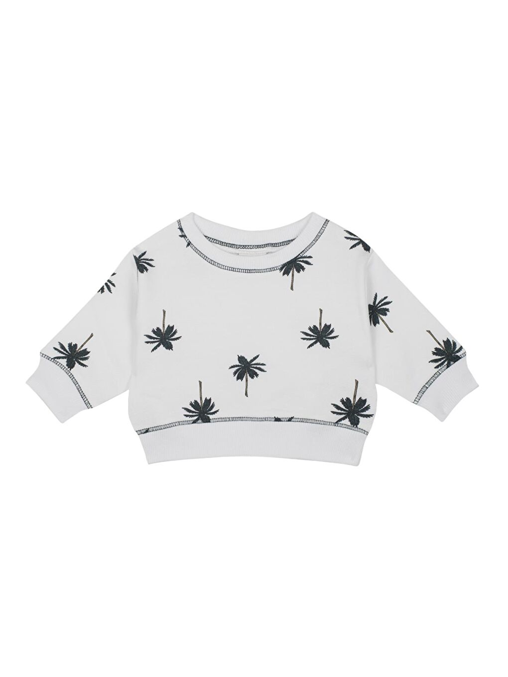Beyaz Palmiye Sweatshirt