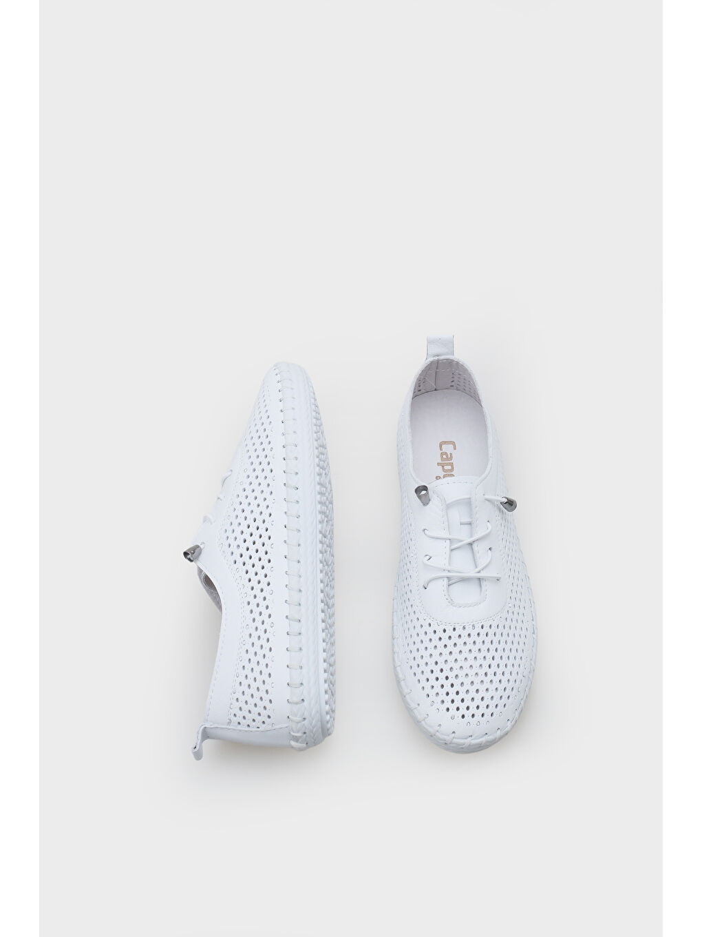 Beyaz Rubia Hakiki Deri Soft Konfor Tabanlı Kadın Sneaker-4