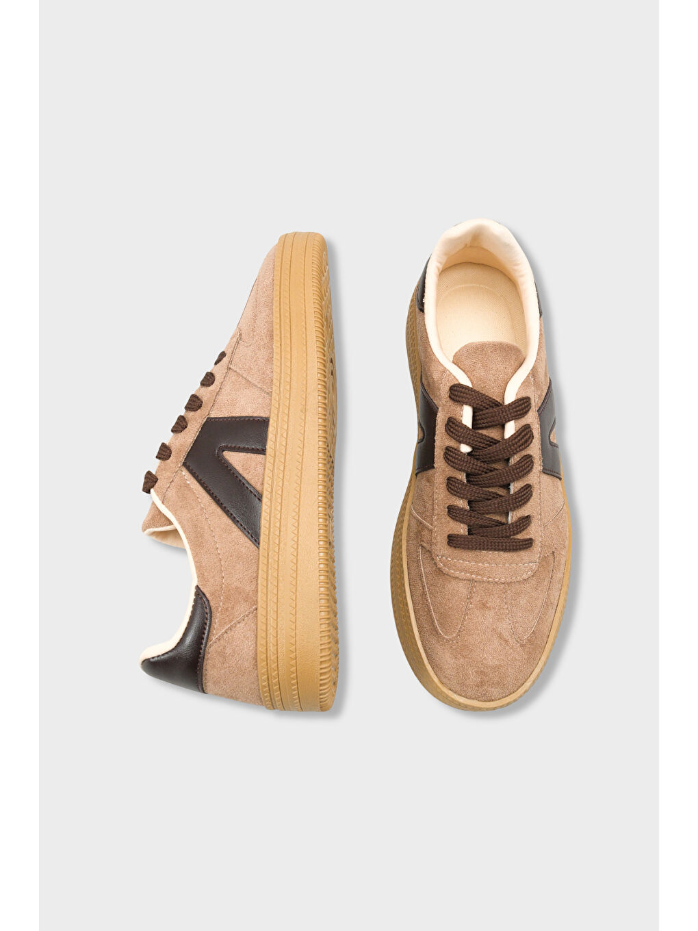 Bej Santa Kadın Spor Ayakkabı Snaeker-6