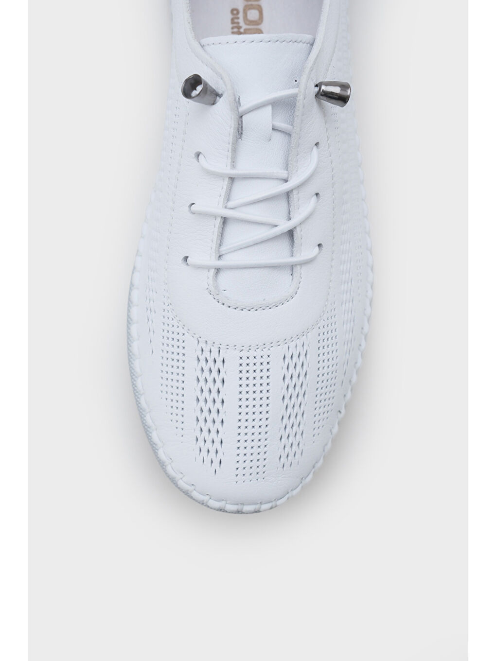 Beyaz Torrie Hakiki Deri Soft Konfor Tabanlı Kadın Sneaker-2