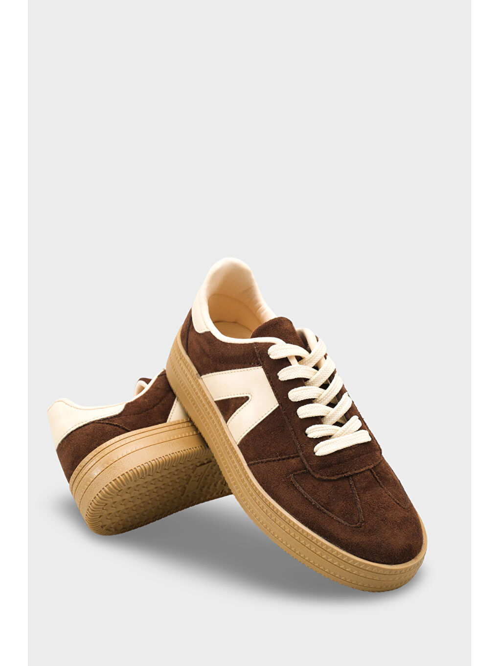 Kahverengi Santa Kadın Spor Ayakkabı Snaeker-5