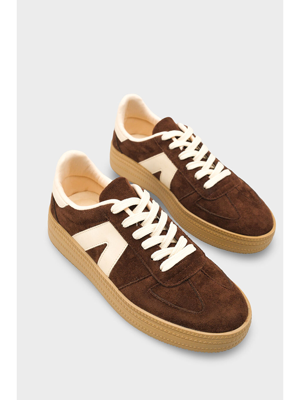 Kahverengi Santa Kadın Spor Ayakkabı Snaeker-8