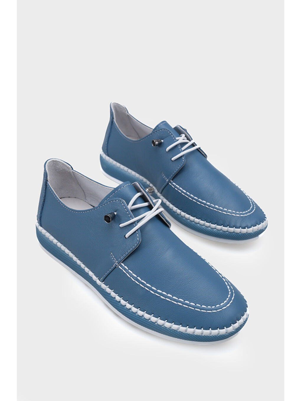 Mavi Michele Hakiki Deri Soft Konfor Tabanlı Kadın Sneaker-1