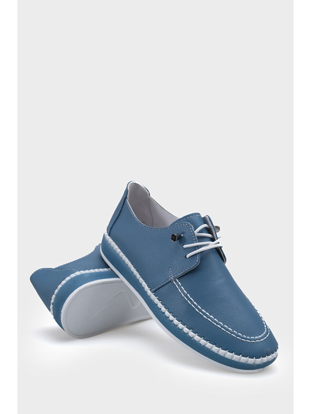 Mavi Michele Hakiki Deri Soft Konfor Tabanlı Kadın Sneaker-3