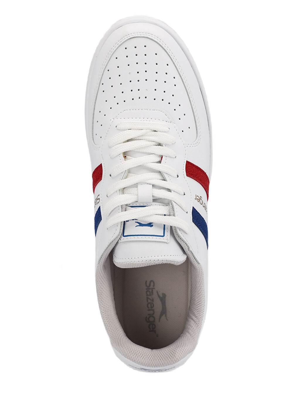 SLAZENGER MALKHAZ Erkek Sneaker Ayakkabı Beyaz / Lacivert / Kırmızı - 4