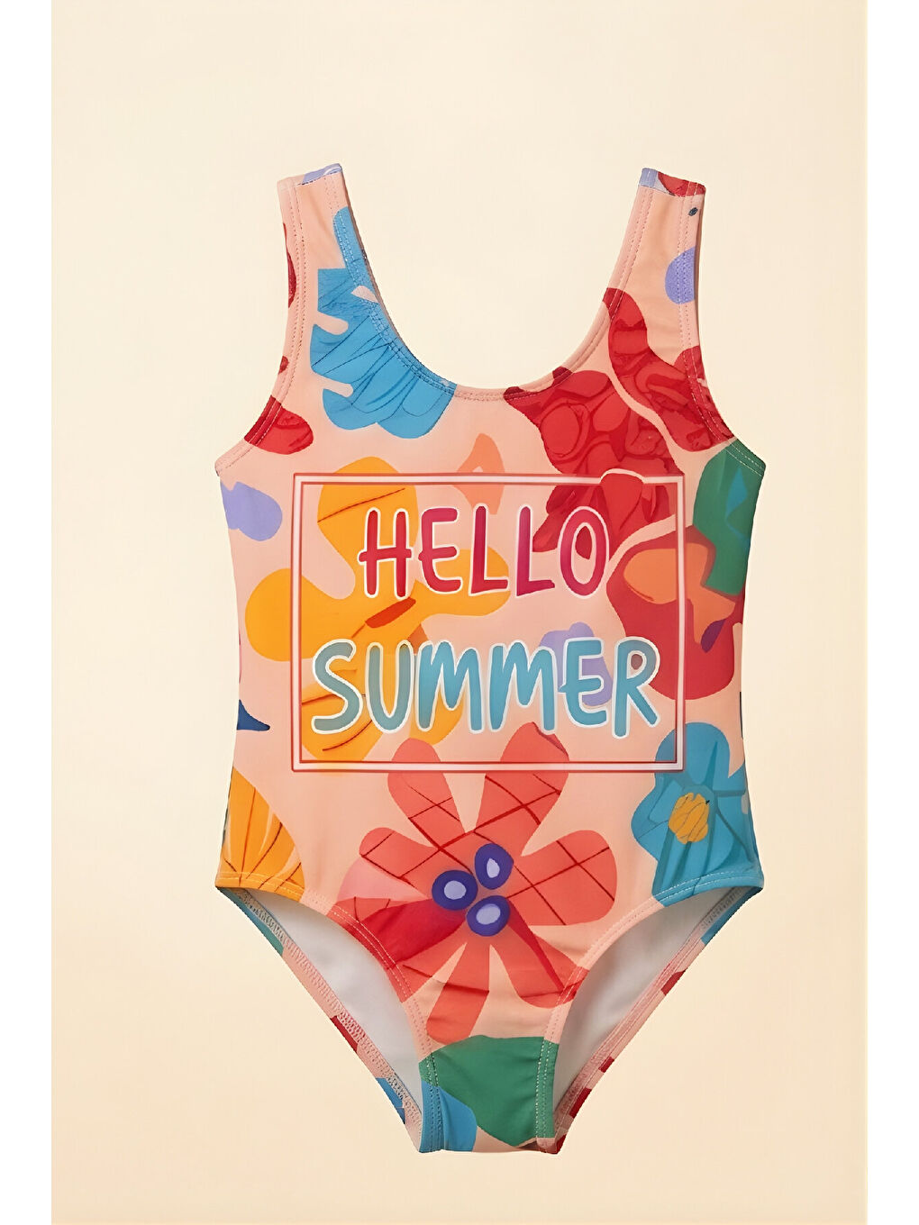 Karışık Kız Çocuk Mayokini - Görsel Desenli-2-6 Yaş 12616N-2