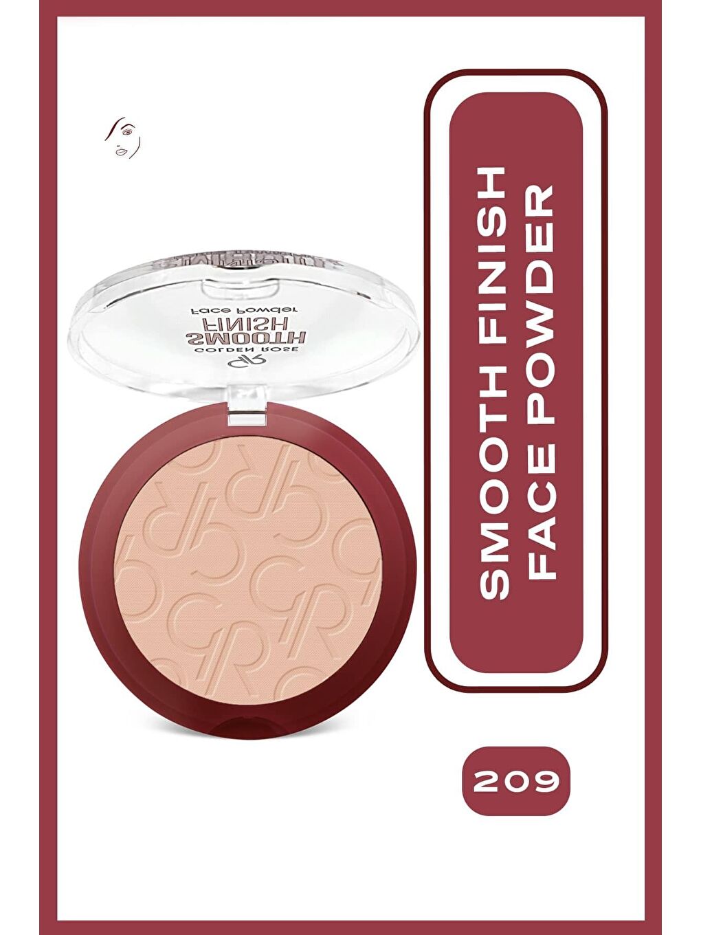 GOLDEN ROSE Smooth Finish Face Powder No: 209 - Pürüzsüz Bitişli Pudra-8691190553258