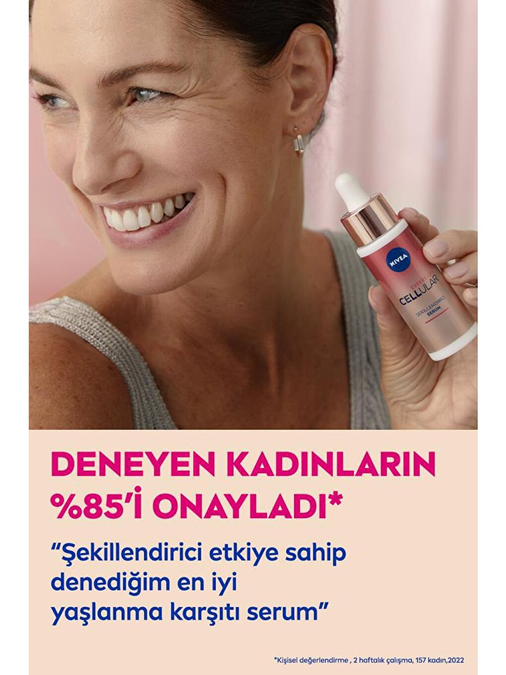 NIVEA Şeffaf Cellular Expert Lift Şekillendirici Serum 30 ml, Yüz, Boyun Ve Dekolte Bölgesi, Saf Bakuchiol - 2