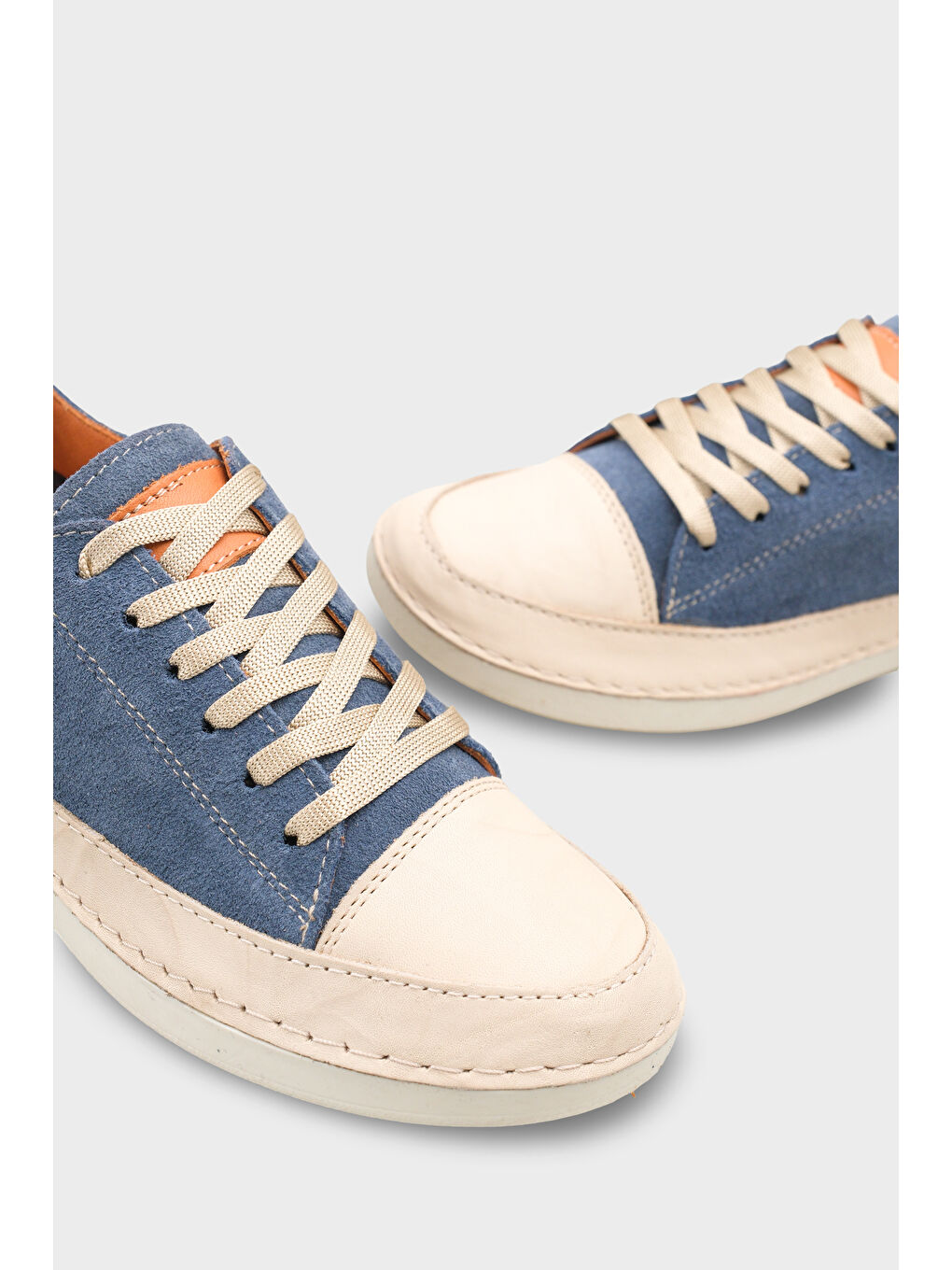 Mavi Susette Hakiki Deri Soft Konfor Kadın Sneaker Spor Ayakkabı-4