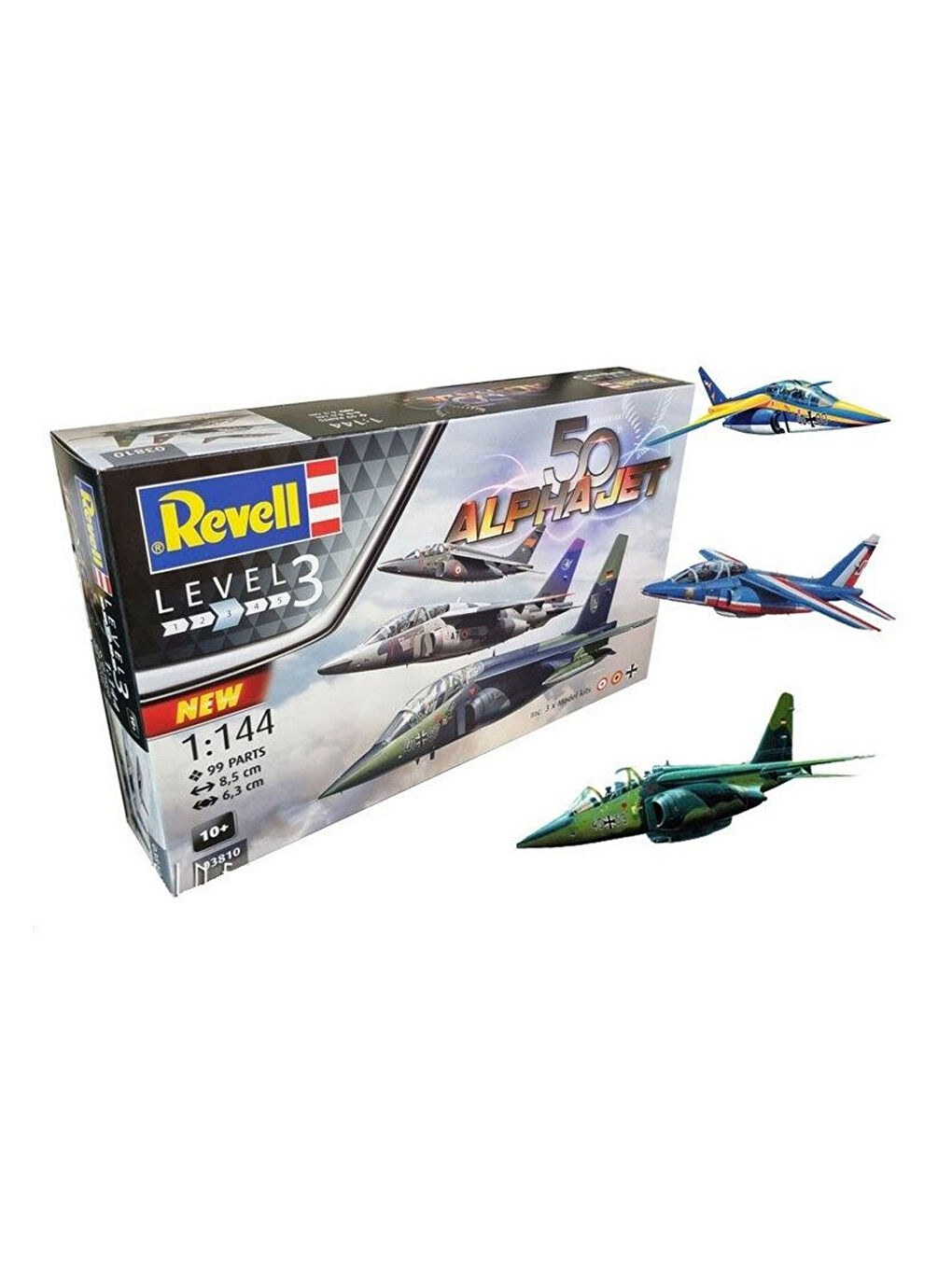 Revell Renksiz Maket Gift Set Uçak Alpha Jet 50 Yıl 03810