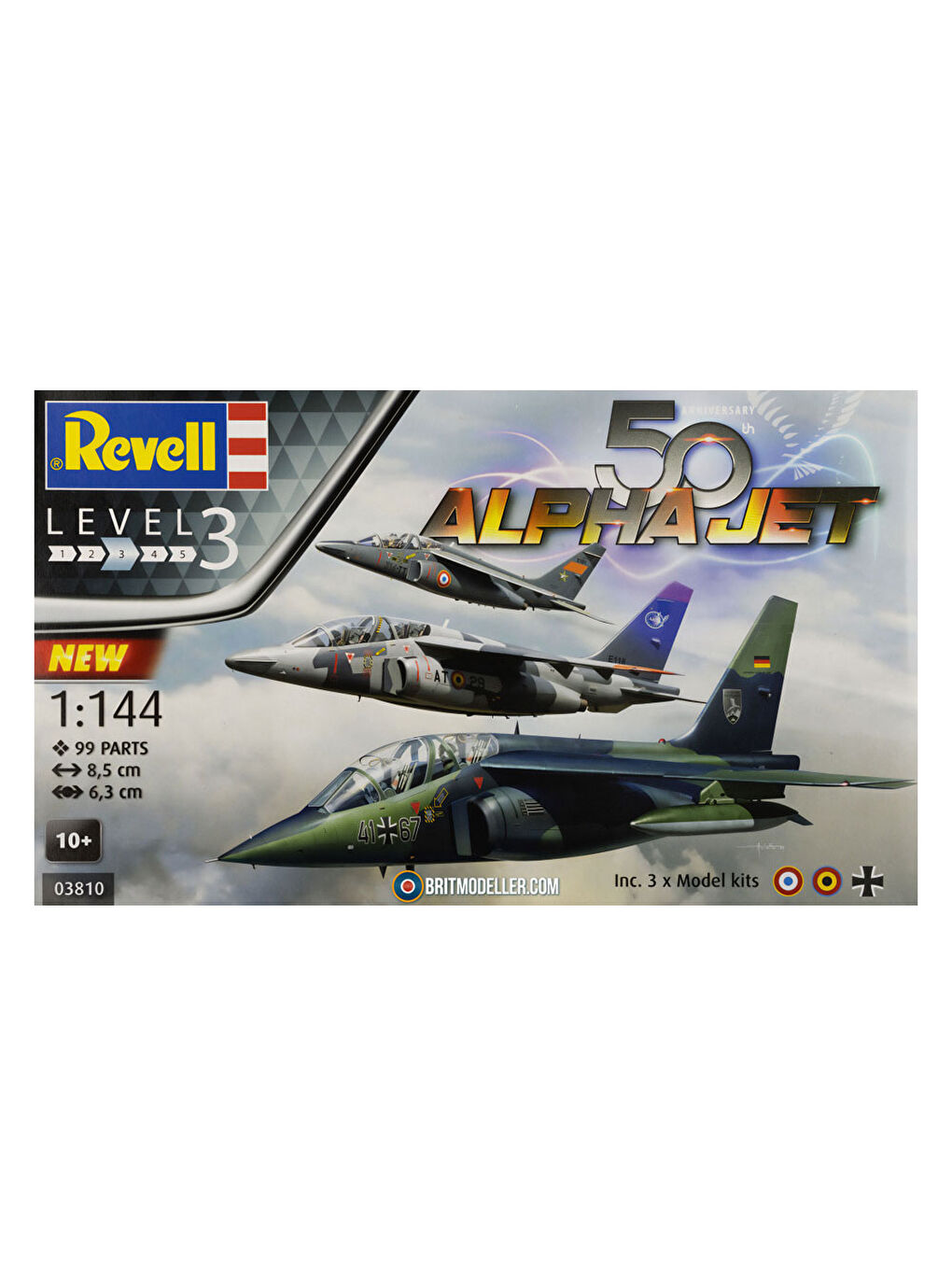 Revell Renksiz Maket Gift Set Uçak Alpha Jet 50 Yıl 03810 - 2